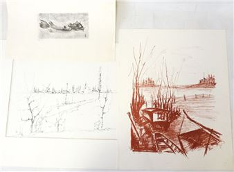 Claude COLLAS dit KAO - XXeme - Fish. Print. Signed in graph - Lot 144 - Claude Collas