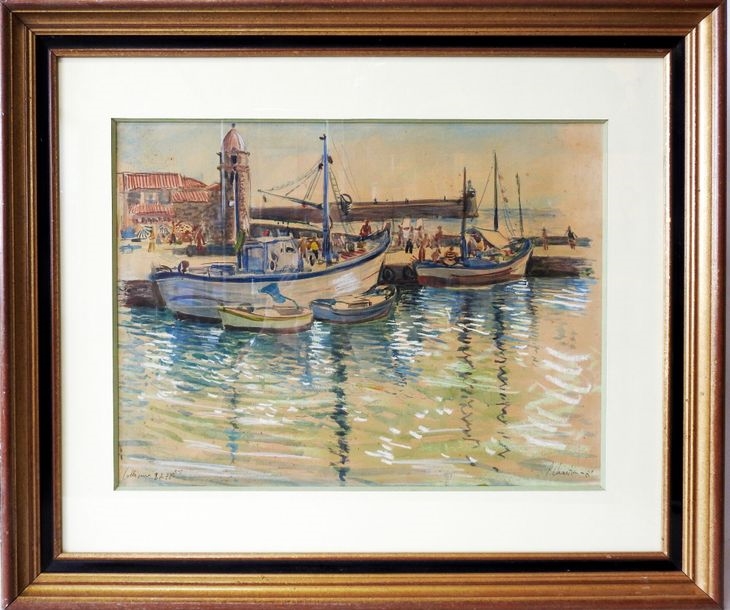 Pierre Chartron | Port de Collioure en juillet 1978 (1978) | MutualArt