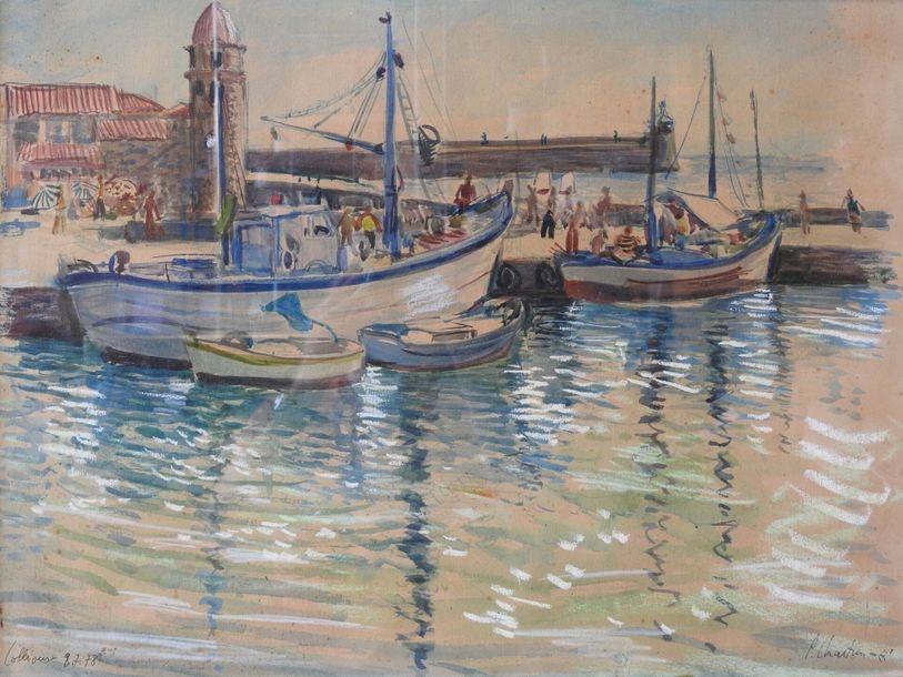 Pierre Chartron | Port de Collioure en juillet 1978 (1978) | MutualArt