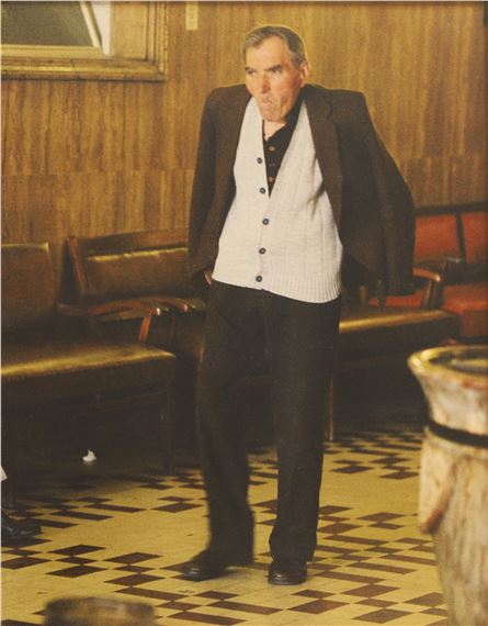 Untitled Budapest - man in lobby 1997 by Dan Asher, 1997