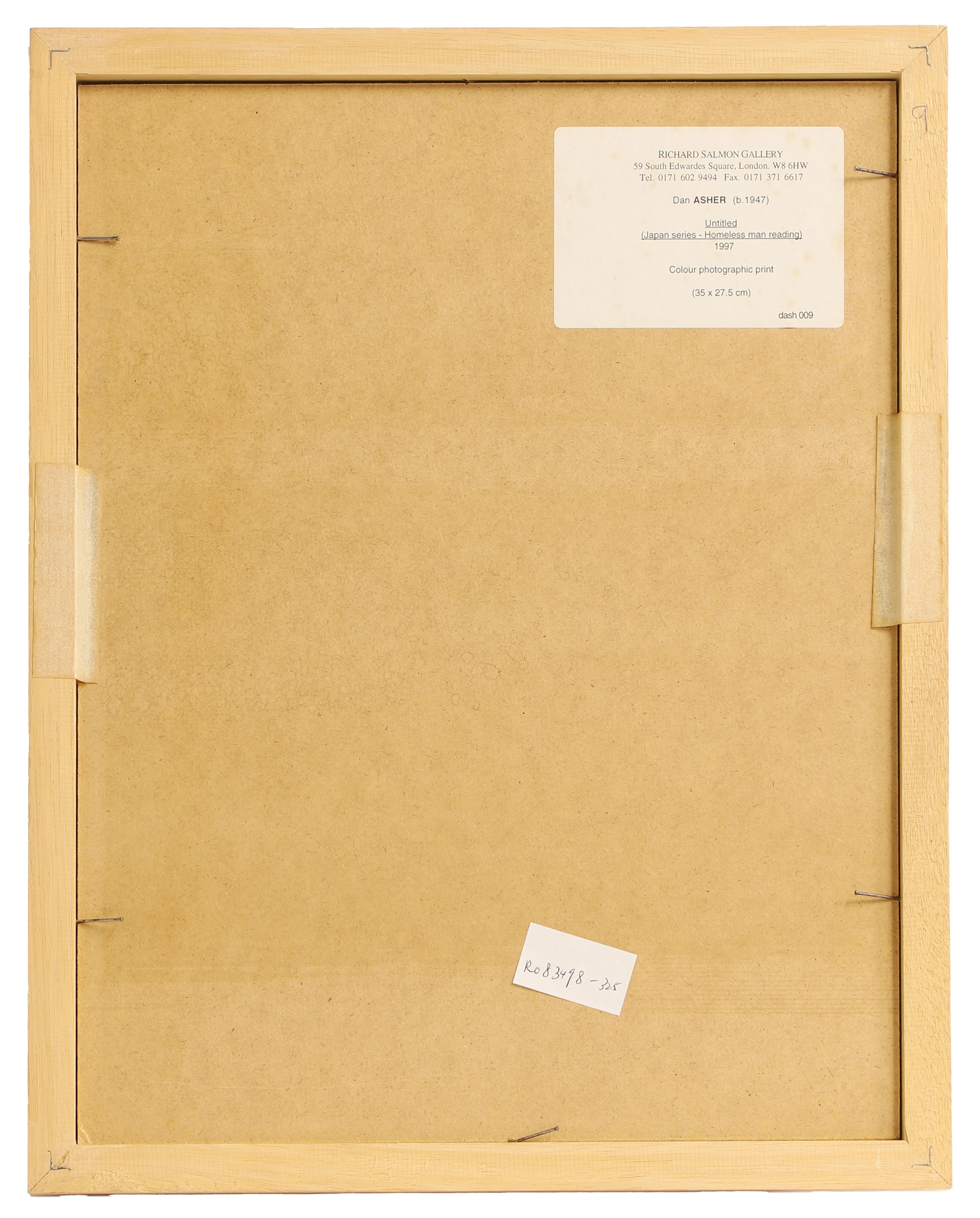 Artwork by Dan Asher, Untitled1997, Made of colour photographic print