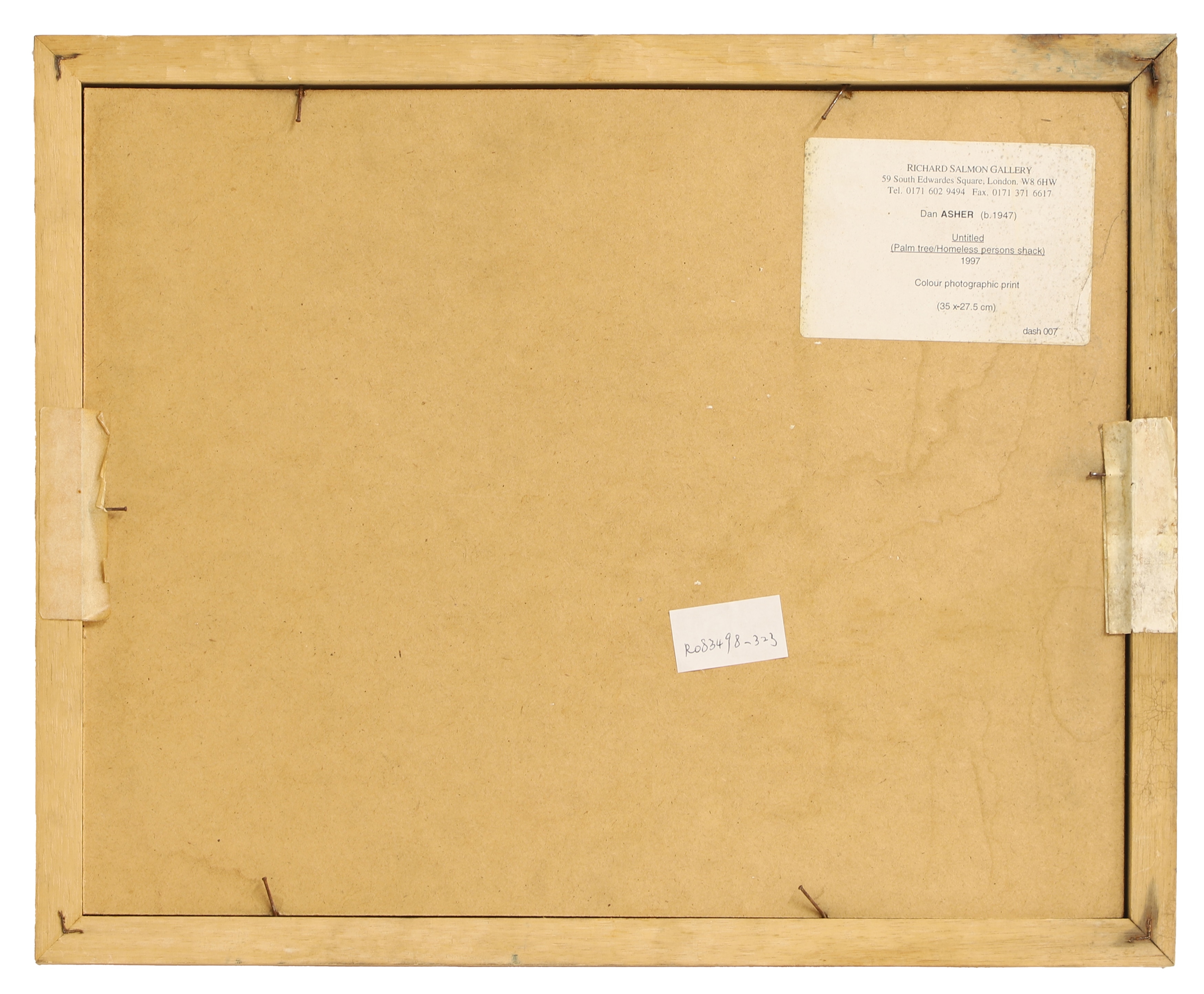 Artwork by Dan Asher, Untitled, Made of colour photographic print