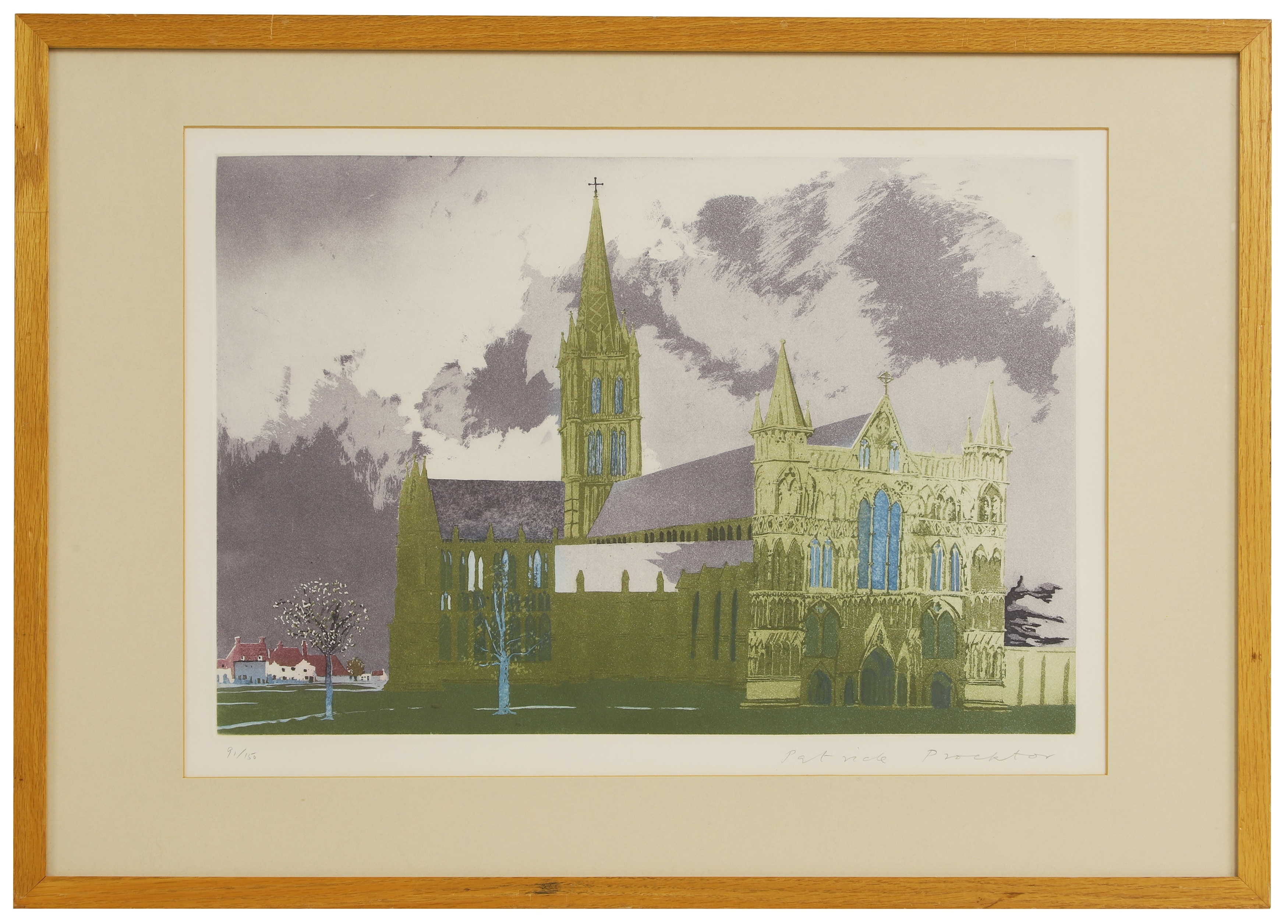 Artwork by Patrick Procktor, Sarum, Made of etching and aquatint in colours