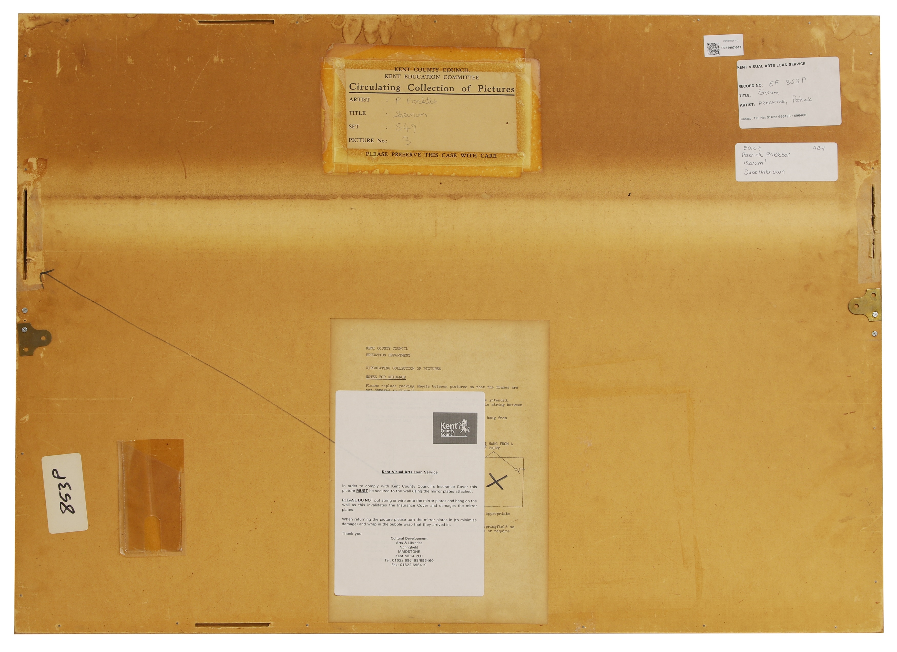 Artwork by Patrick Procktor, Sarum, Made of etching and aquatint in colours