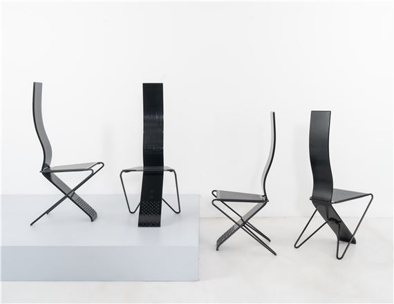 希少 Pietro Arosio Hight Back Chair Pietro Arosio | Pr PIETRO AROSIO High Backed Metal Chairs | MutualArt