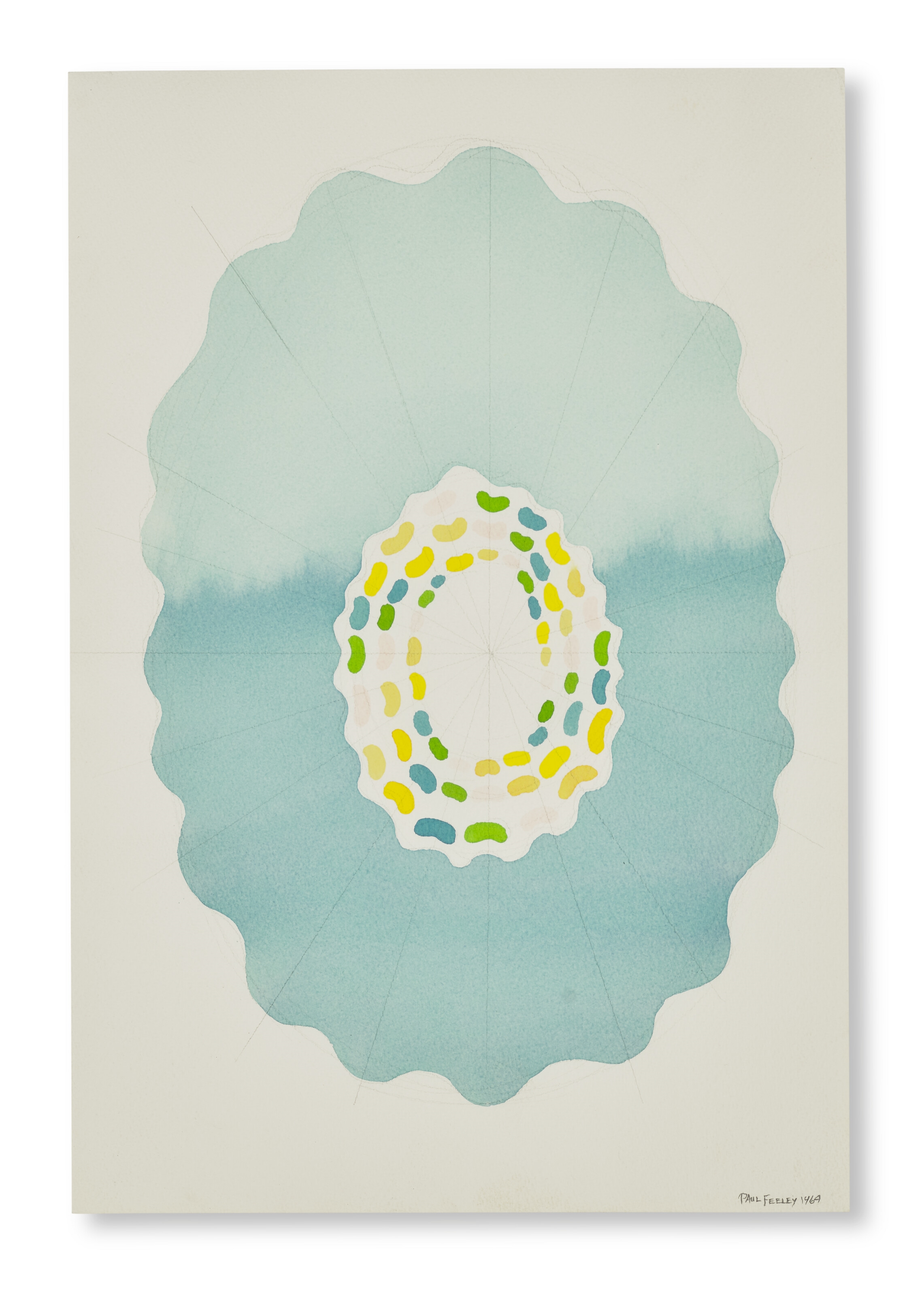 Artwork by Paul Feeley, Untitled, Made of Watercolor and graphite on paper