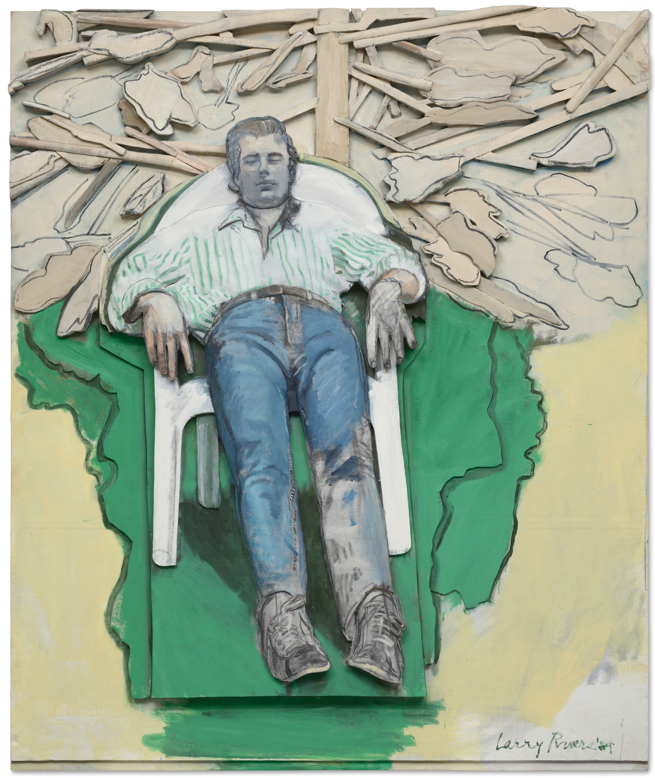 Larry Rivers | Figure and Chair: John Dreaming (1989) | MutualArt