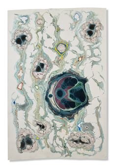 Unstable Talismanic Rendering 25 (with gratitude to master marbler Dirk Lange) - Kerstin Brätsch