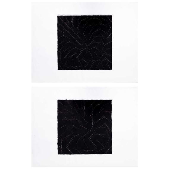 Ohne Titel (kreuzende Balken by Susan Derges, 1977