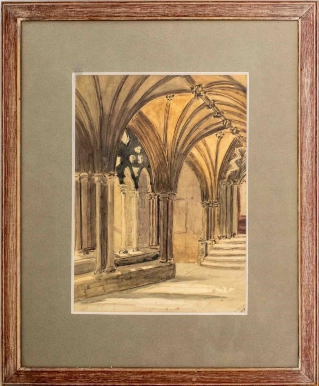 Artwork by H.s.w. (english, Xix-xx), Prior's Gate, Made of Watercolor on Paper