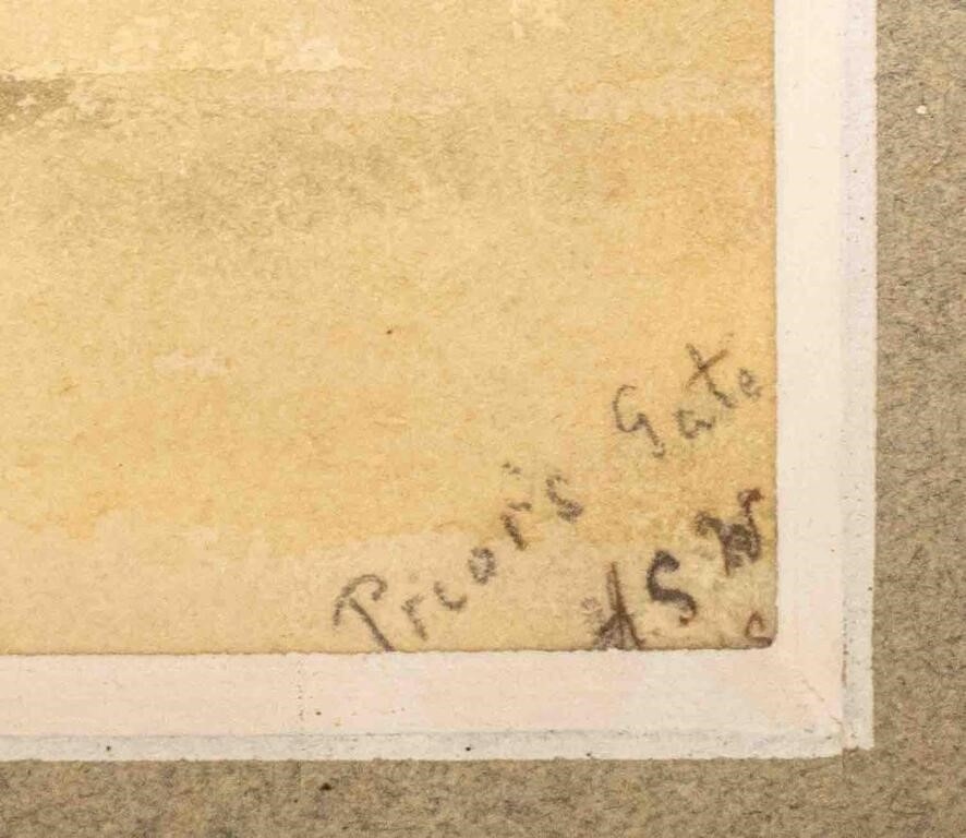 Artwork by H.s.w. (english, Xix-xx), Prior's Gate, Made of Watercolor on Paper