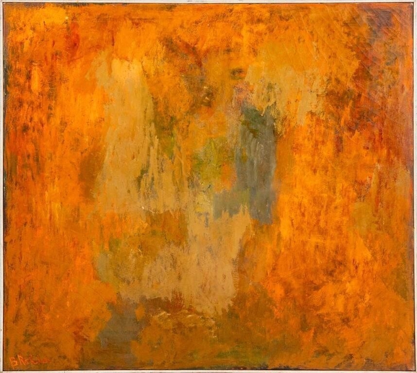 Barbara Rodé | Abstract Composition in Orange (1959 - 1960) | MutualArt