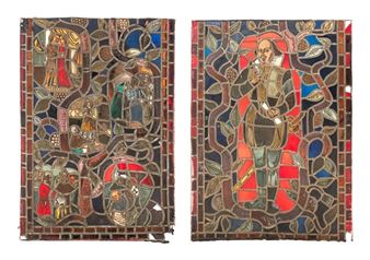 European Stained Glass Window Panels, 19th C - William Shakespeare