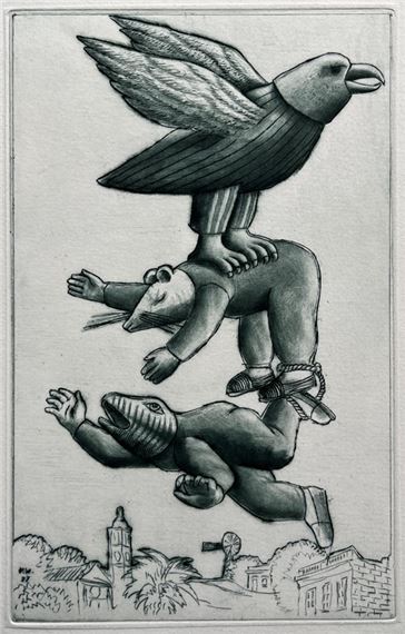 Luis Solari | El raton y la rana | MutualArt