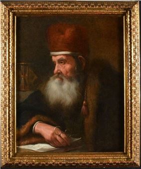 Old Man with Red Hat - Rembrandt van Rijn