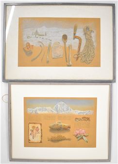 Reinhard Behrens two Naboland landscapes - Reinhard Behrens