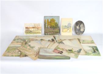 Set of 36 sketches/studies/drawings - Gaston Prost