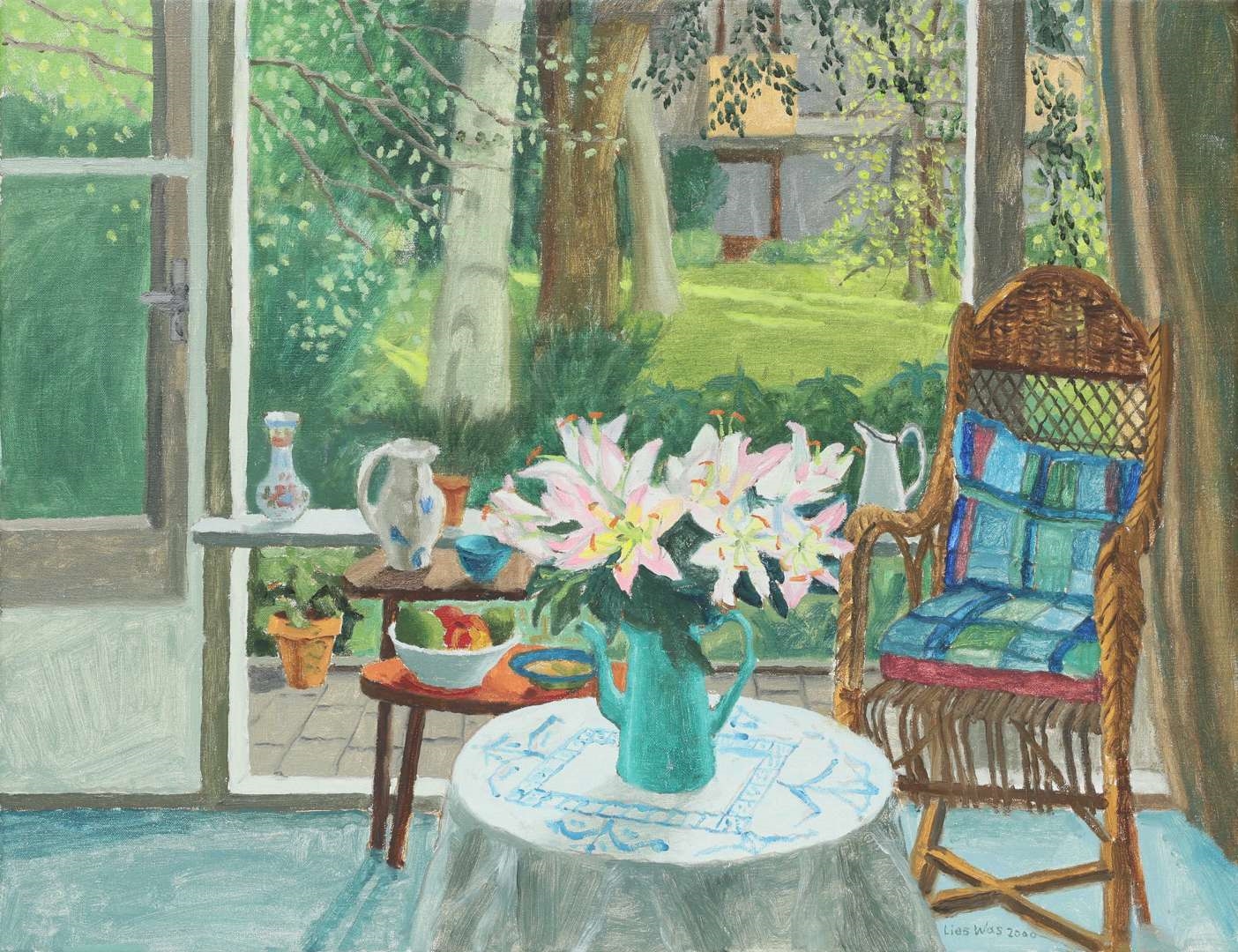 Artwork by Lies Was, Mijn kamer in Wassenaar, Made of oil on canvas