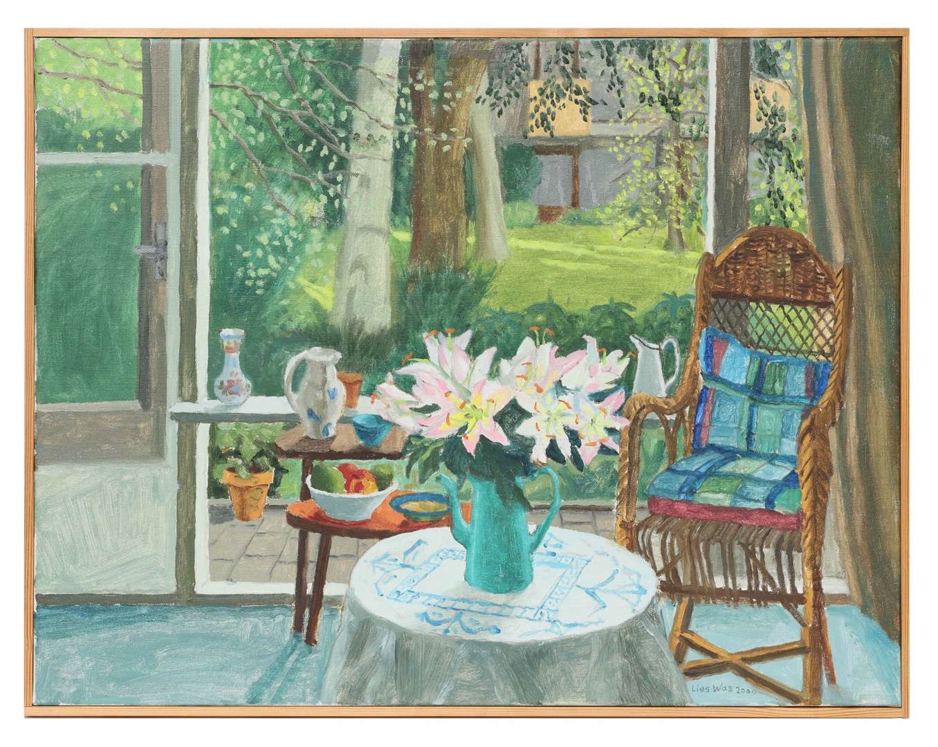 Artwork by Lies Was, Mijn kamer in Wassenaar, Made of oil on canvas