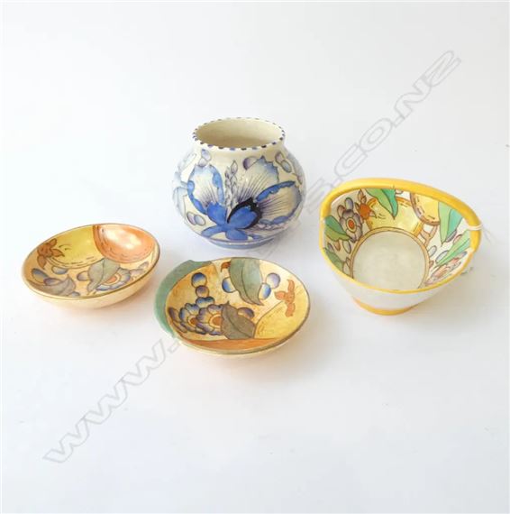 Charlotte Rhead | 4 PCES CHARLOTTE RHEAD; BASKET DISH | MutualArt
