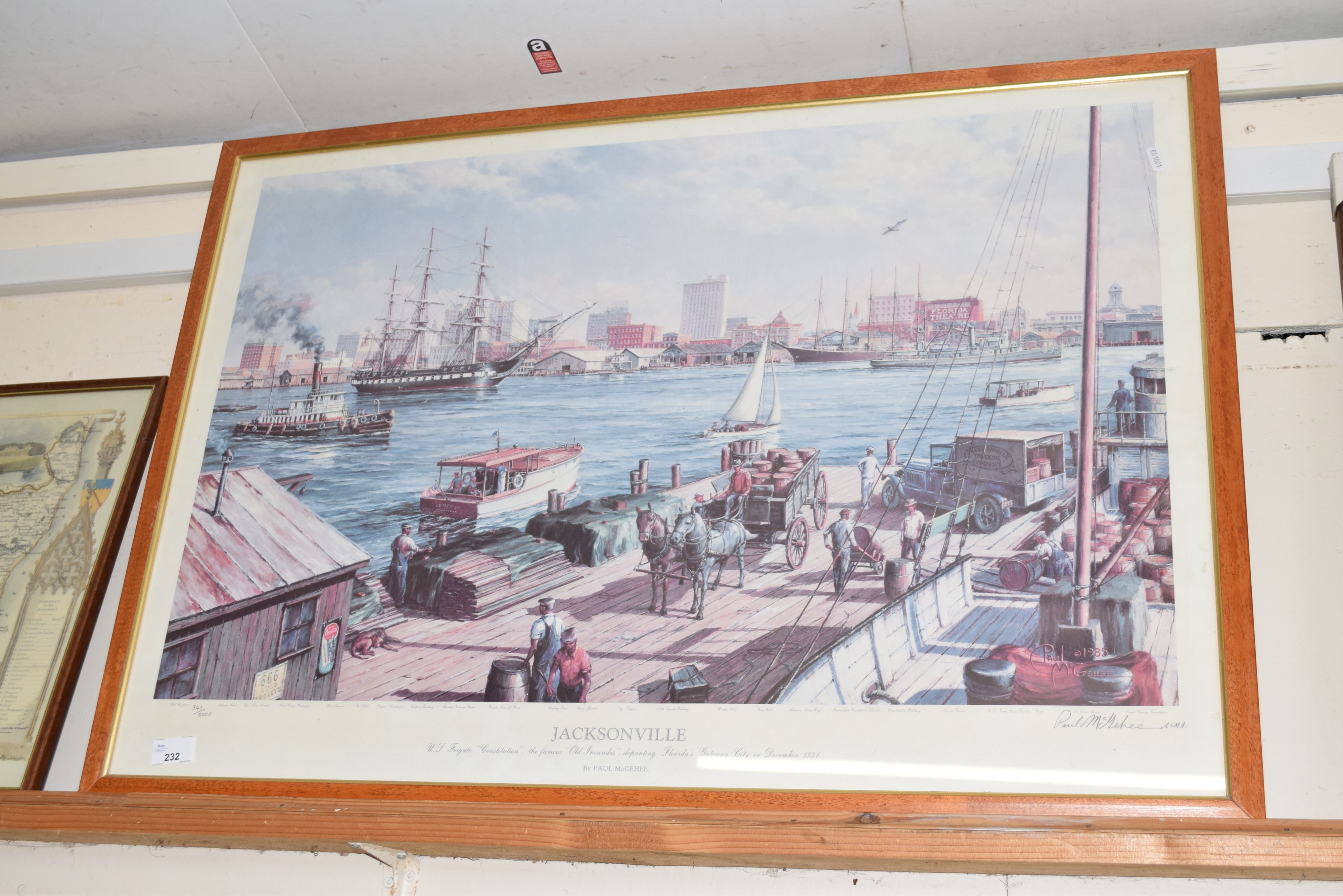 Artwork by Paul Mcghee, Jacksonville, Made of coloured print