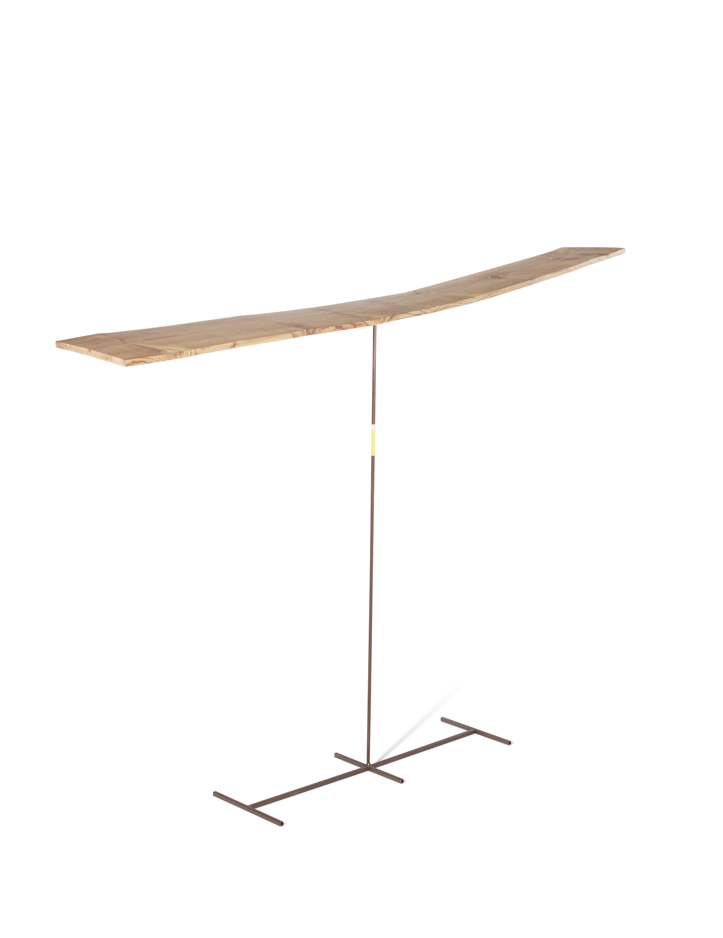 Artwork by Evan Holloway, Wildly Painted Warped Lumber #2, Made of Wood, paint, steel and Cel-Vinyl paint