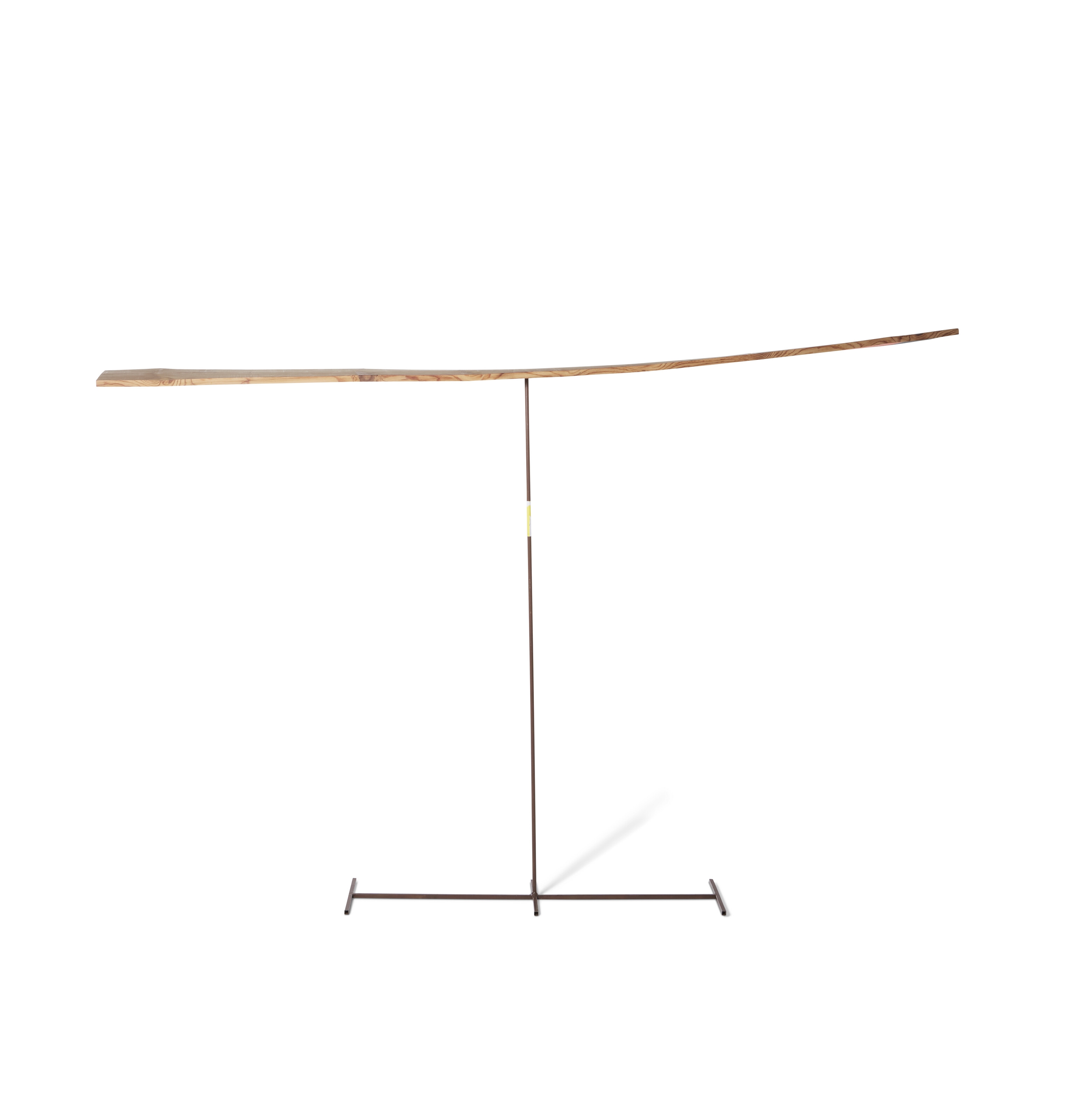 Artwork by Evan Holloway, Wildly Painted Warped Lumber #2, Made of Wood, paint, steel and Cel-Vinyl paint