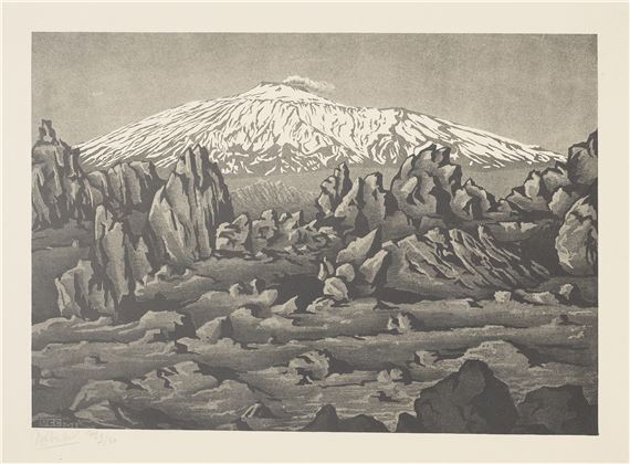 (Old Lava From) Mount Etna near Bronte, Sicily