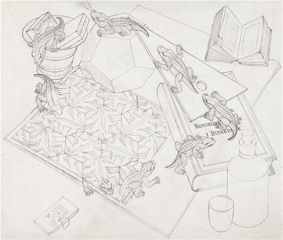 Reptiles by Maurits Cornelis Escher, circa 1943