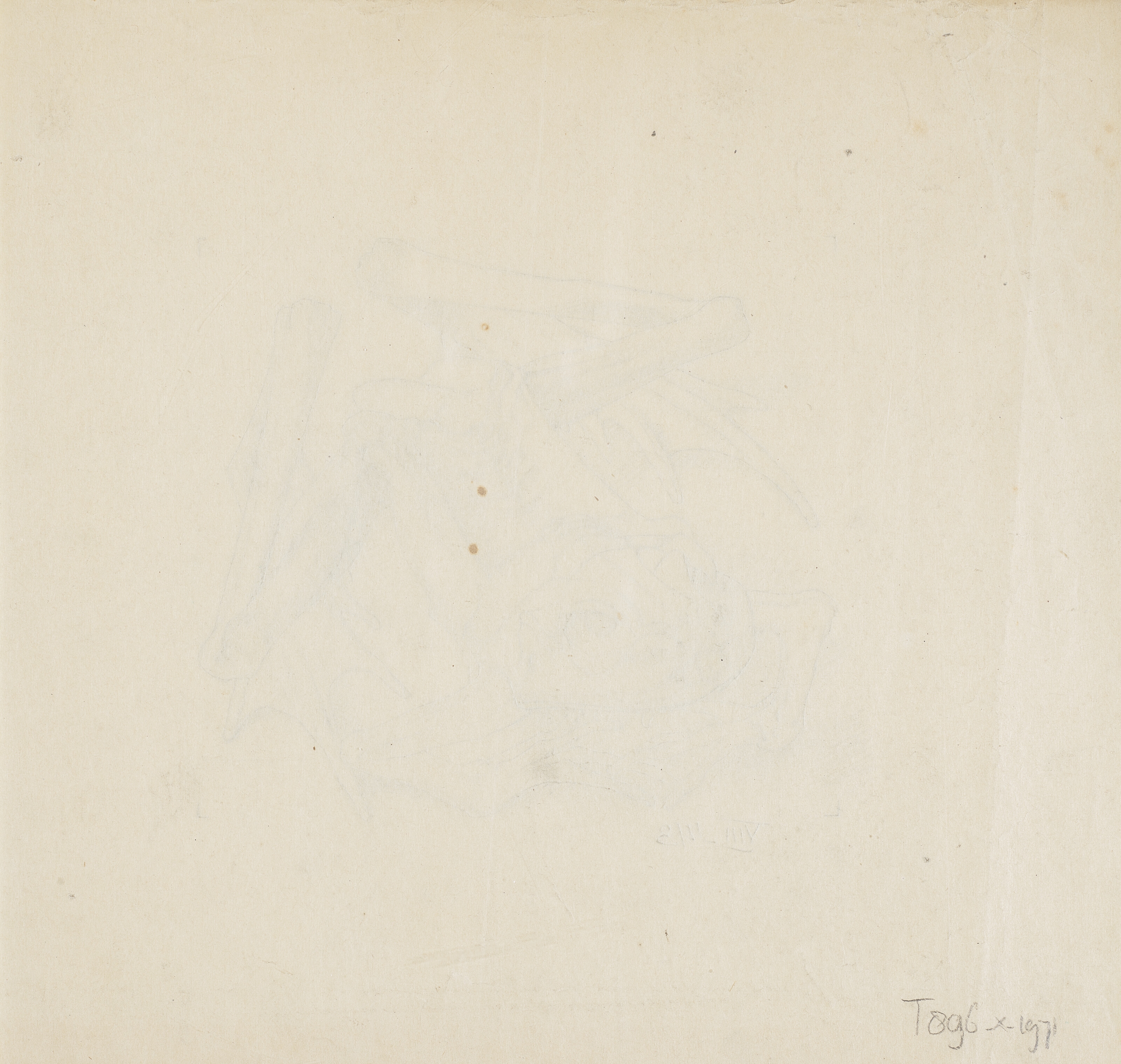 Artwork by Maurits Cornelis Escher, Mummified Frog, Made of Pencil on paper squared for transfer