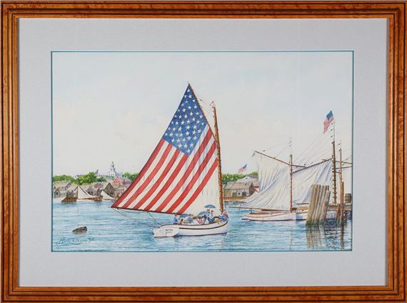 “4th of July Sailing in Nantucket Harbor” - John Hutchinson