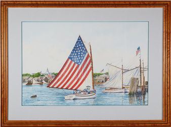 “4th of July Sailing in Nantucket Harbor” - John Hutchinson