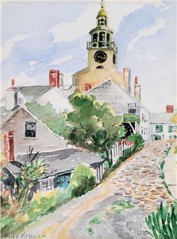 “Down Gardner Court, Nantucket” - Anne H. Mellin