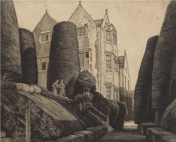 Owlpen Manor; Memory of Clavering; Netherton Chapel by Frederick Landseer Maur Griggs, 1930-1935