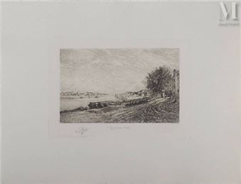 Paris: Quai de Bercy in December - Jean Baptiste Antoine Guillemet