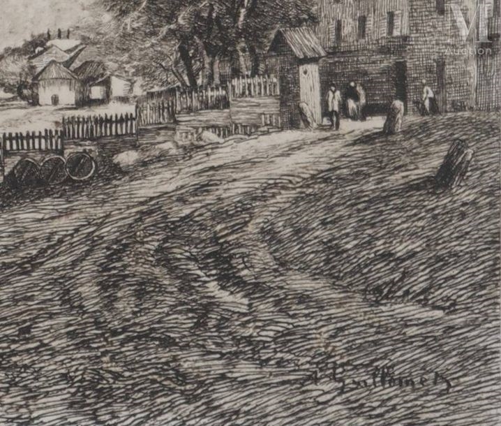 Artwork by Jean Baptiste Antoine Guillemet, Paris: Quai de Bercy in December, Made of Engraving On wove paper