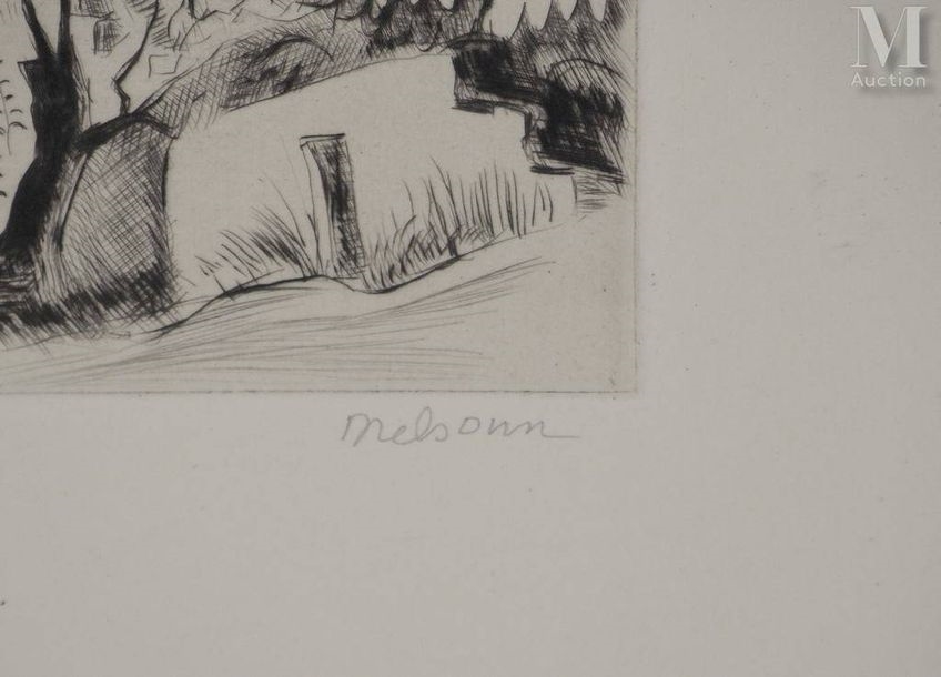 Artwork by Madeleine Melsonn, Jéricho, Made of Original etching On BFK Rives wove paper