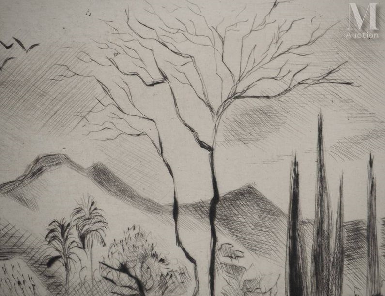 Artwork by Madeleine Melsonn, Jéricho, Made of Original etching On BFK Rives wove paper