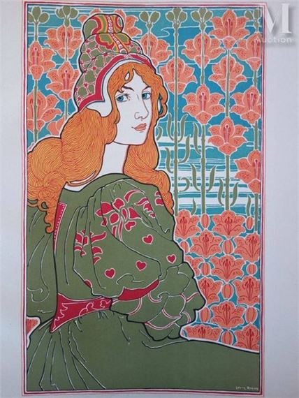 Louis Rhead | Jane, Deux beaux yeux ont ébloui mon coeur (1899) | MutualArt