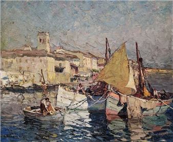 Mediterranean fishing port - Louis Bonamici