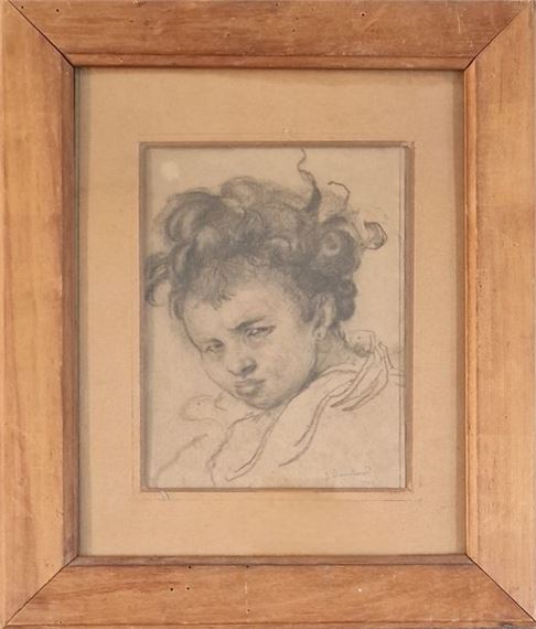 Portrait de fillette orientale - Jean Bouchaud