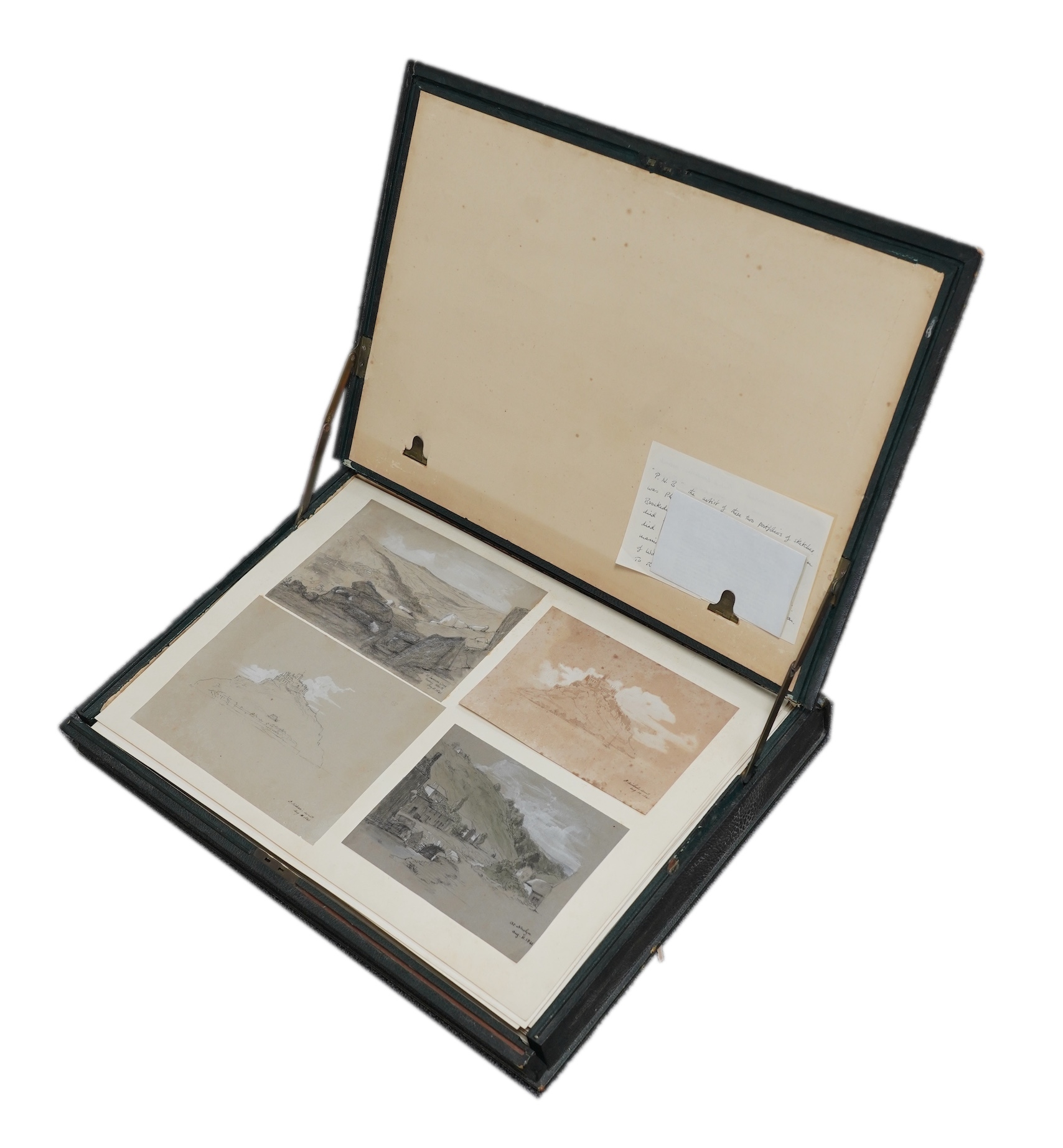 Artwork by Philip North Brockedon, Sketches by P.N.B., Made of watercolours