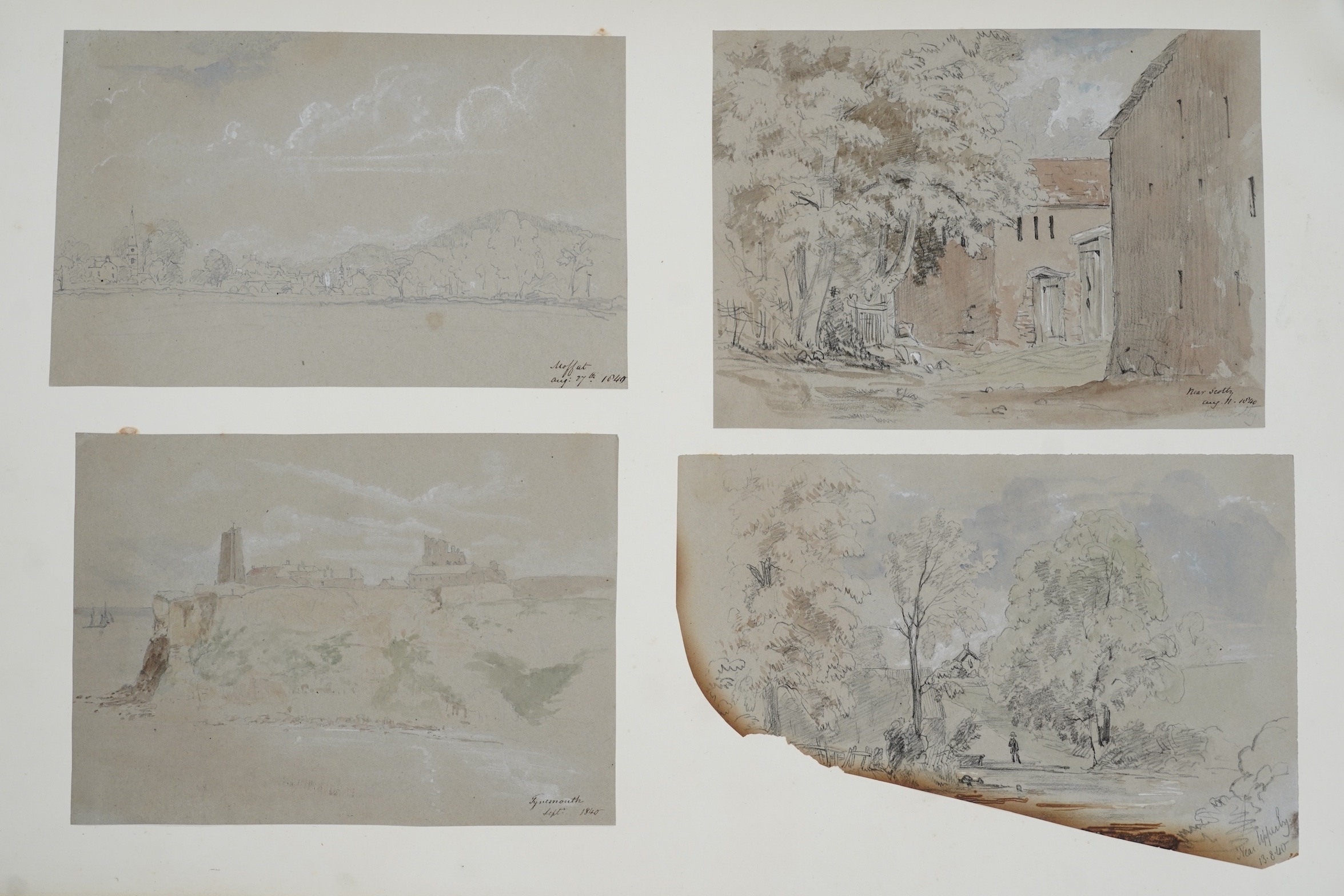 Artwork by Philip North Brockedon, Sketches by P.N.B., Made of watercolours