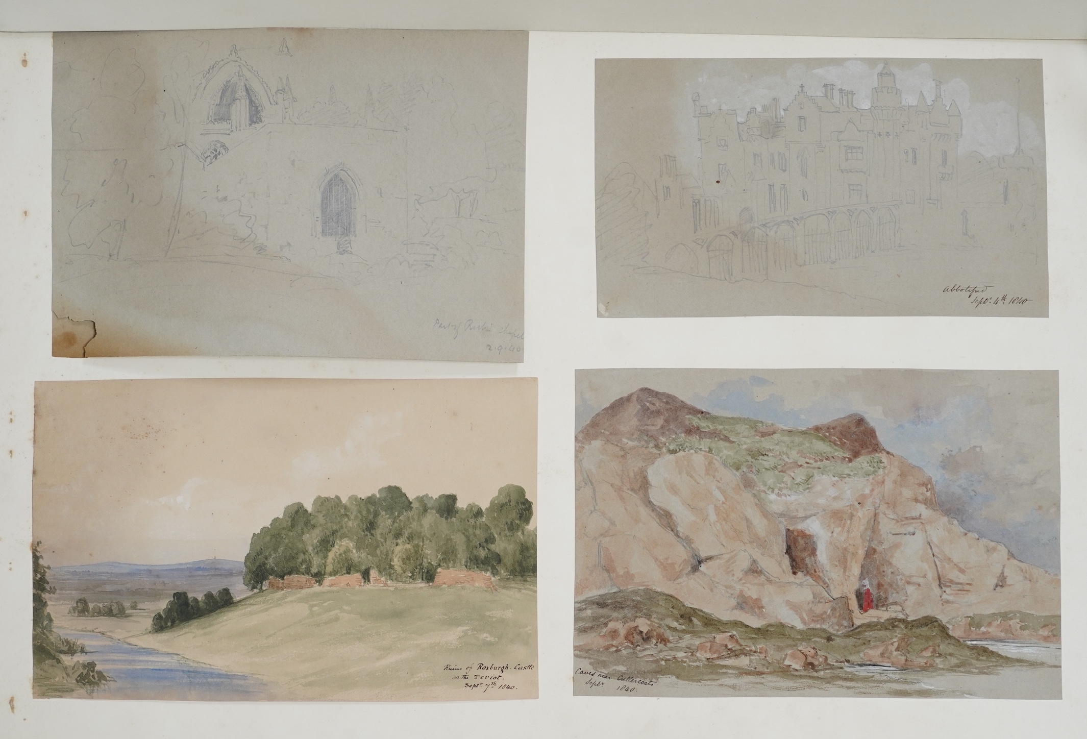 Artwork by Philip North Brockedon, Sketches by P.N.B., Made of watercolours