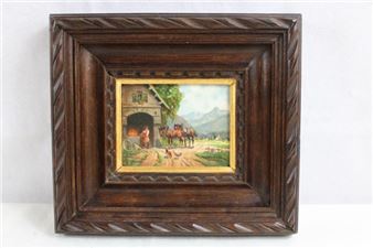 Forge with Horses - Karl Rohrhirsch