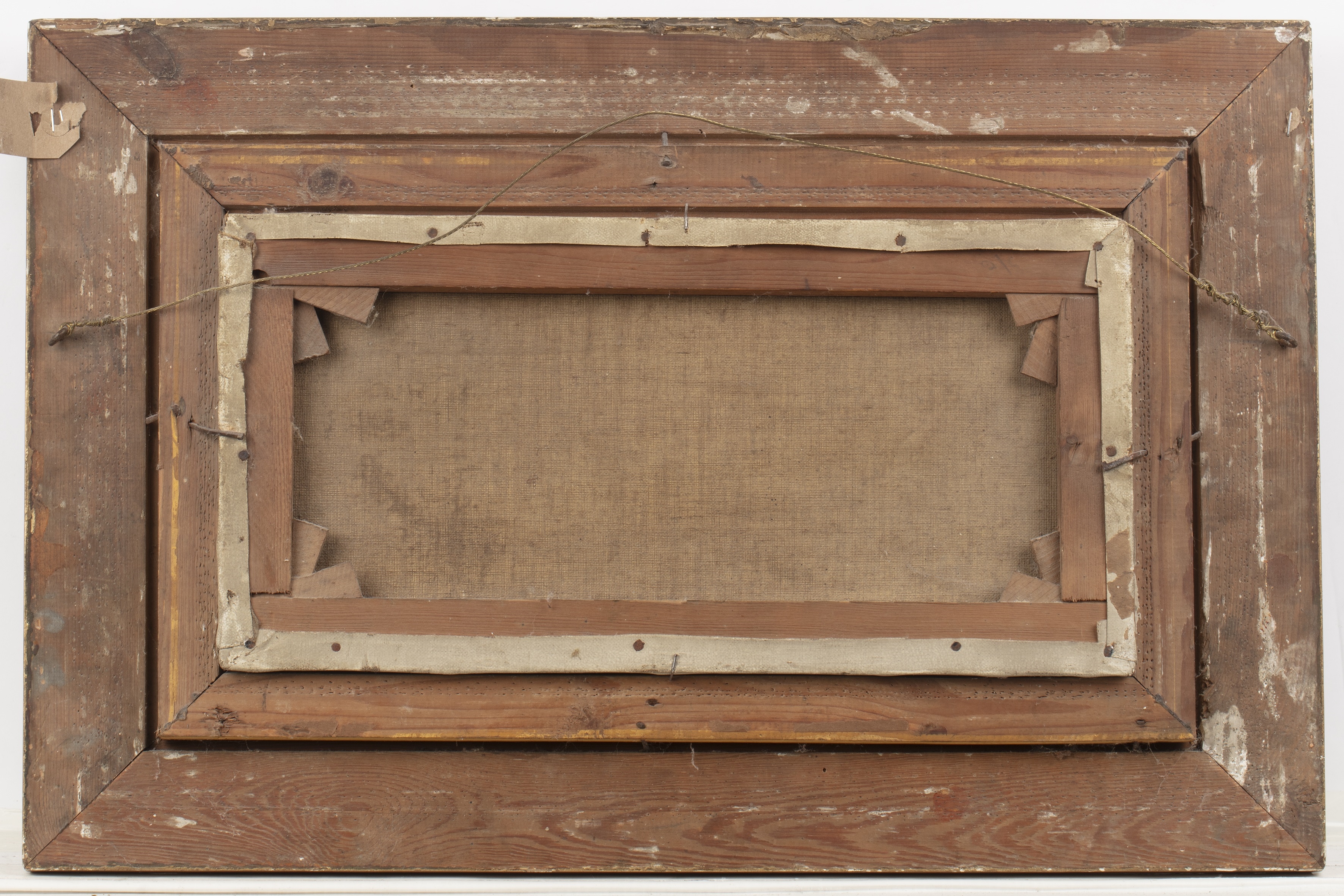 Artwork by Allan, River landscape with castle; and companion, Made of oils on canvas