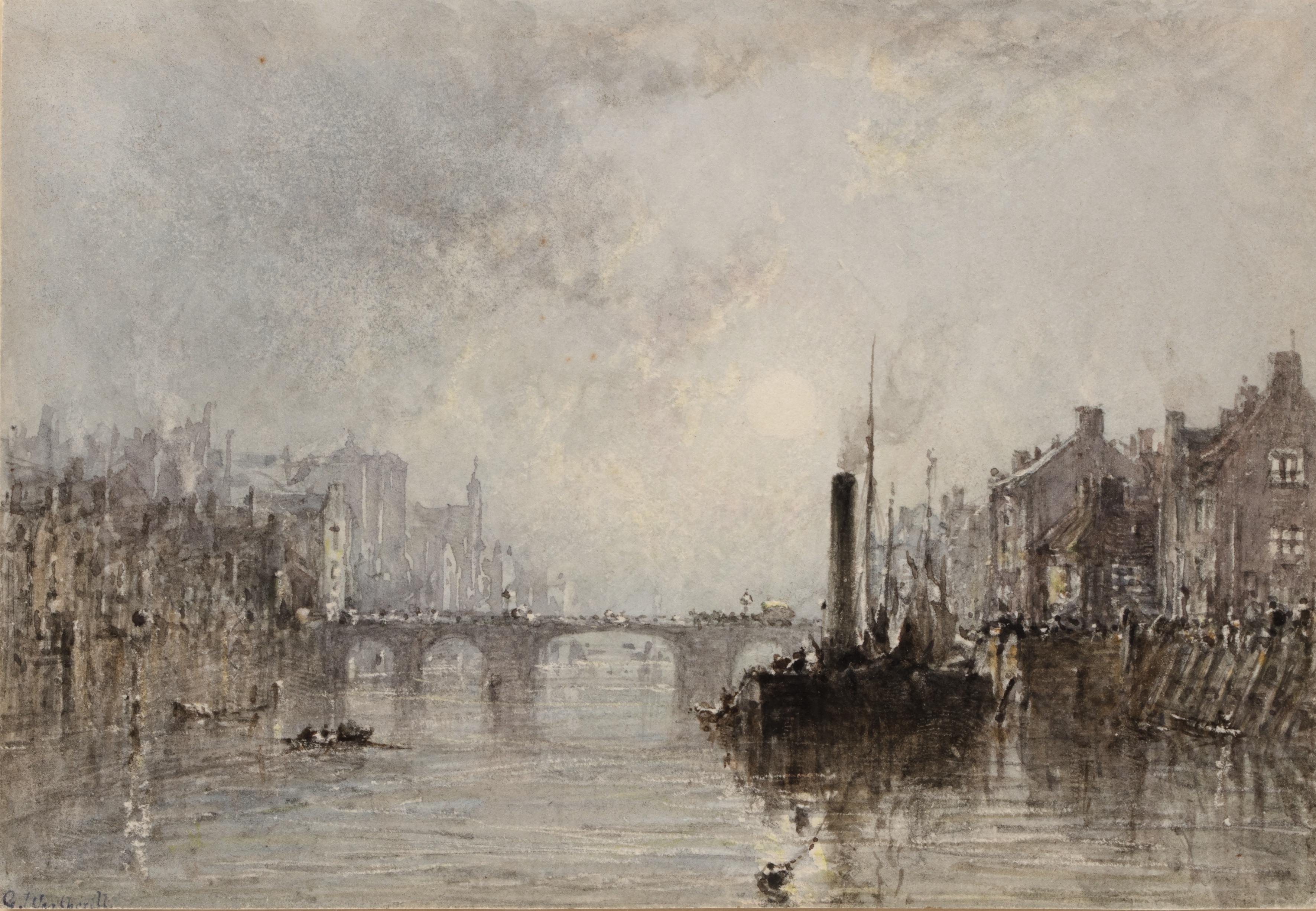 George Weatherill | The River Esk at Whitby | MutualArt