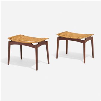 Stools, pair - Sigfred Omann