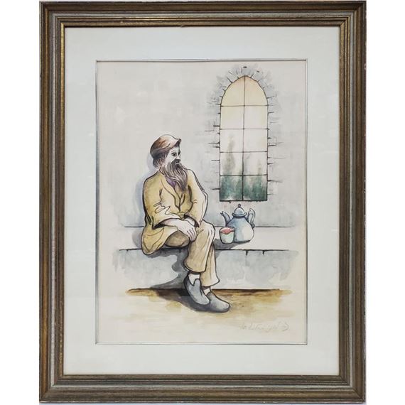 Seated Man - Zvi Livni