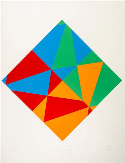 Max Bill | Variation in drei Farben (1974) | MutualArt
